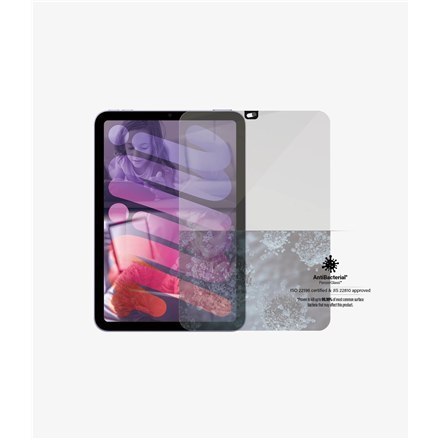 PanzerGlass | Screen protector - glass | Apple iPad mini (6th generation) | Tempered glass | Black | Transparent PanzerGlass | Screen protector - glass | Apple iPad mini (6th generation) | Tempered glass | Black | Transparent