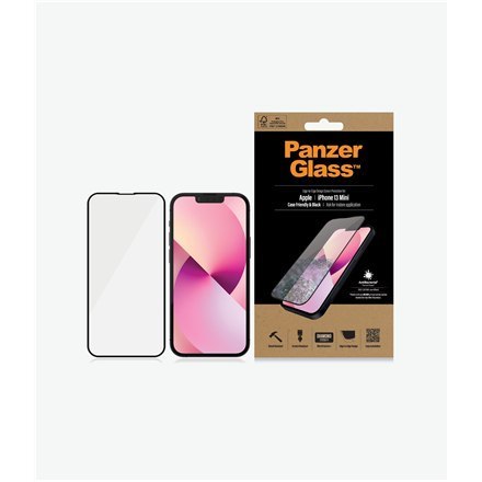 PanzerGlass | Screen protector - glass | Apple iPhone 13 mini | Glass | Black | Transparent PanzerGlass | Screen protector - glass | Apple iPhone 13 mini | Glass | Black | Transparent