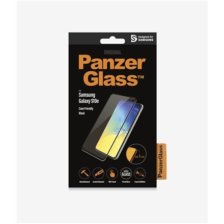 PanzerGlass | Screen protector - glass | Samsung Galaxy S10e | Tempered glass | Black | Transparent PanzerGlass | Screen protector - glass | Samsung Galaxy S10e | Tempered glass | Black | Transparent