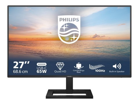 Philips 27E1N1600AE/00 | 27 " | IPS | 16:9 | 100 Hz | 4 ms | 2560 x 1440 pixels | 350 cd/m² | HDMI ports quantity 1 | Warranty 3 Philips 27E1N1600AE/00 | 27 " | IPS | 16:9 | 100 Hz | 4 ms | 2560 x 1440 pixels | 350 cd/m² | HDMI ports quantity 1 | Warranty 3