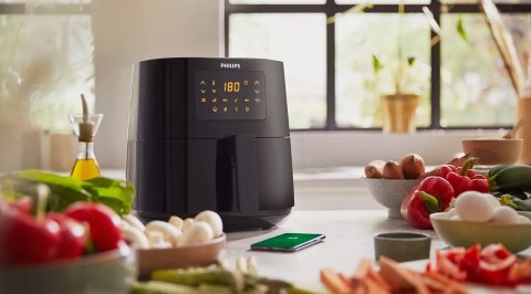 Philips Airfryer Connected HD9255/60 Power 1400 W Capacity 4.1 L Rapid Air technology Grey Philips Airfryer Connected HD9255/60 Power 1400 W Capacity 4.1 L Rapid Air technology Grey