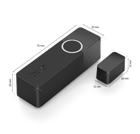 Philips Hue Contact sensor, 2pcs pack, Black Philips Hue Contact sensor, 2pcs pack, Black