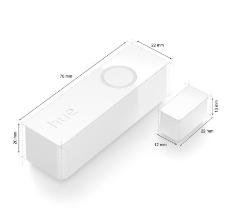 Philips Hue | Czujnik kontaktowy, opakowanie 2 szt. | Biały Philips Hue | Czujnik kontaktowy, opakowanie 2 szt. | Biały