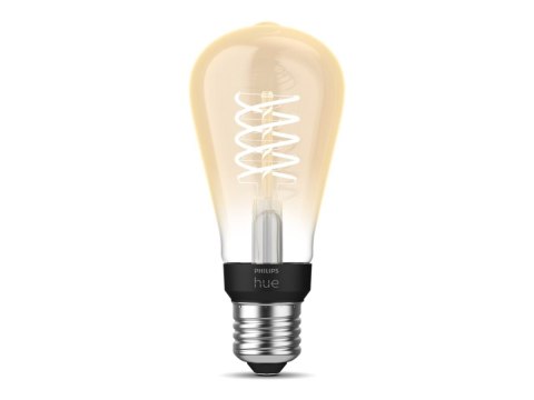 Philips Hue | Hue W 7.2W Filament ST64 E27 | E27 | 7 W | Delikatna biel 2100K | Bluetooth i Zigbee Philips Hue | Hue W 7.2W Filament ST64 E27 | E27 | 7 W | Delikatna biel 2100K | Bluetooth i Zigbee