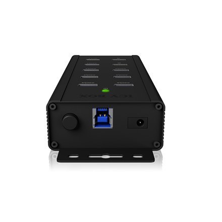 Raidsonic | 7-portowy hub przemysłowy | IB-HUB1703-QC3 | USB Type-A Raidsonic | 7-portowy hub przemysłowy | IB-HUB1703-QC3 | USB Type-A