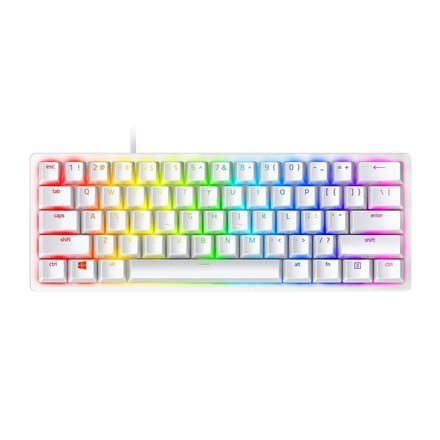 Razer | Huntsman Mini 60% | Gaming keyboard | Opto-Mechanical | RGB LED light | NORD | White | Wired Razer | Huntsman Mini 60% | Gaming keyboard | Opto-Mechanical | RGB LED light | NORD | White | Wired