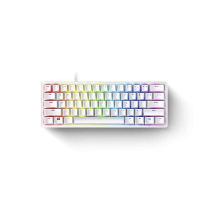 Razer | Huntsman Mini 60% | Klawiatura dla graczy | Optyczna | Podświetlenie LED RGB | US | Mercury | Przewodowa Razer | Huntsman Mini 60% | Klawiatura dla graczy | Optyczna | Podświetlenie LED RGB | US | Mercury | Przewodowa