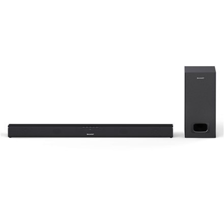Sharp | HT-SBW110 2.1 Slim Soundbar | AUX in | Bluetooth | Black | W | No | Wireless connection Sharp | HT-SBW110 2.1 Slim Soundbar | AUX in | Bluetooth | Black | W | No | Wireless connection