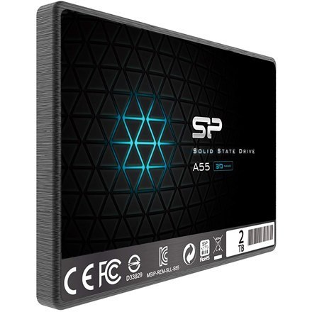 Silicon Power | Ace | A55 | 2000 GB | Format SSD 2,5" | Interfejs SSD SATA III | Prędkość odczytu 500 MB/s | Prędkość zapisu 450 Silicon Power | Ace | A55 | 2000 GB | Format SSD 2,5" | Interfejs SSD SATA III | Prędkość odczytu 500 MB/s | Prędkość zapisu 450