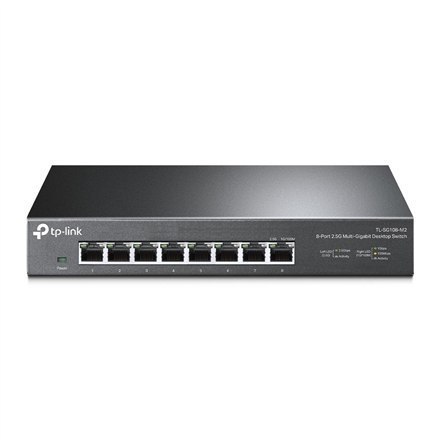 TP-LINK | 8-portowy przełącznik 2.5G Desktop | TL-SG108-M2 | Niezarządzalny | Desktop | Ilość portów 1 Gb/s (RJ-45) | Ilość port TP-LINK | 8-portowy przełącznik 2.5G Desktop | TL-SG108-M2 | Niezarządzalny | Desktop | Ilość portów 1 Gb/s (RJ-45) | Ilość port