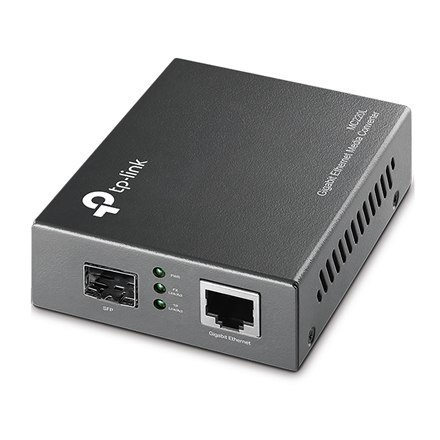 TP-LINK | Gigabit Ethernet Media Converter | MC220L | Gigabit SFP port | 10/100/1000M RJ45 port (Auto MDI/MDIX) TP-LINK | Gigabit Ethernet Media Converter | MC220L | Gigabit SFP port | 10/100/1000M RJ45 port (Auto MDI/MDIX)