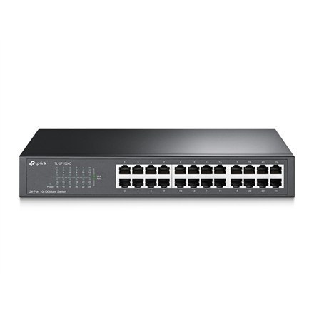 TP-LINK | Przełącznik | TL-SF1024D | Niezarządzalny | Biurkowy/do montażu w szafie | Ilość portów 10/100 Mb/s (RJ-45) 24 | Ilość TP-LINK | Przełącznik | TL-SF1024D | Niezarządzalny | Biurkowy/do montażu w szafie | Ilość portów 10/100 Mb/s (RJ-45) 24 | Ilość
