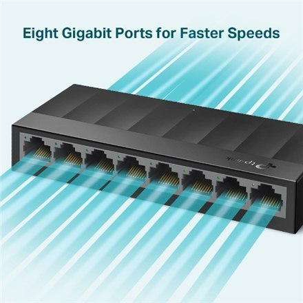TP-LINK | Przełącznik biurkowy | LS1008G | Niezarządzany | Biurkowy | Ilość portów 1 Gb/s (RJ-45) | Ilość portów SFP | Ilość por TP-LINK | Przełącznik biurkowy | LS1008G | Niezarządzany | Biurkowy | Ilość portów 1 Gb/s (RJ-45) | Ilość portów SFP | Ilość por