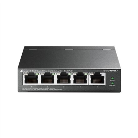 TP-LINK | Switch | TL-SG1005LP | Unmanaged | Desktop | Mbit/s | 10/100 Mbps (RJ-45) ports quantity | Antenna type | PoE ports qu TP-LINK | Switch | TL-SG1005LP | Unmanaged | Desktop | Mbit/s | 10/100 Mbps (RJ-45) ports quantity | Antenna type | PoE ports qu