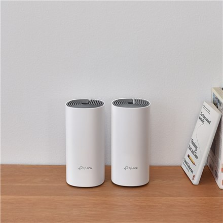 TP-LINK | Whole Home Mesh Wi-Fi System | Deco E4 (3-pack) | 802.11ac | 867+300 Mbit/s | 10/100 Mbit/s | Ethernet LAN (RJ-45) por TP-LINK | Whole Home Mesh Wi-Fi System | Deco E4 (3-pack) | 802.11ac | 867+300 Mbit/s | 10/100 Mbit/s | Ethernet LAN (RJ-45) por