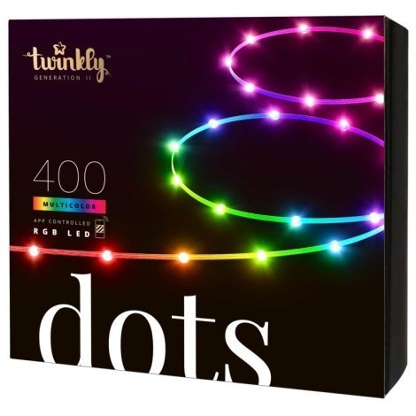 Twinkly|Dots Smart LED Lights 400 RGB (Multicolor), 20m, przezroczysty przewód|RGB - 16M+ kolorów Twinkly|Dots Smart LED Lights 400 RGB (Multicolor), 20m, przezroczysty przewód|RGB - 16M+ kolorów