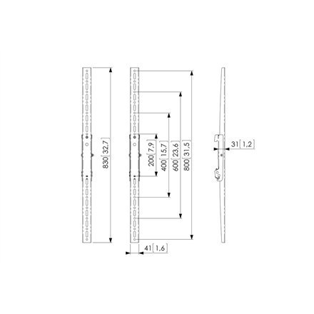 Vogels PFS3208 interface display strip 160 kg Vogels Vogels PFS3208 interface display strip 160 kg Vogels