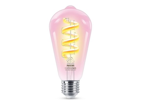 WiZ Philips Smart WiFi Filament Clear ST64 E27 6.3W 470Lm RGB Wizarding World WiZ Philips Smart WiFi Filament Clear ST64 E27 6.3W 470Lm RGB Wizarding World