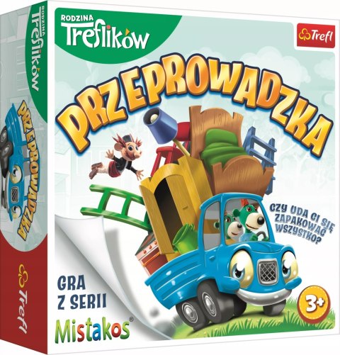 Gra zręcznościowa przeprowadzka z rodziną treflików Mistakos Trefl 02071 Gra zręcznościowa przeprowadzka z rodziną treflików Mistakos Trefl 02071