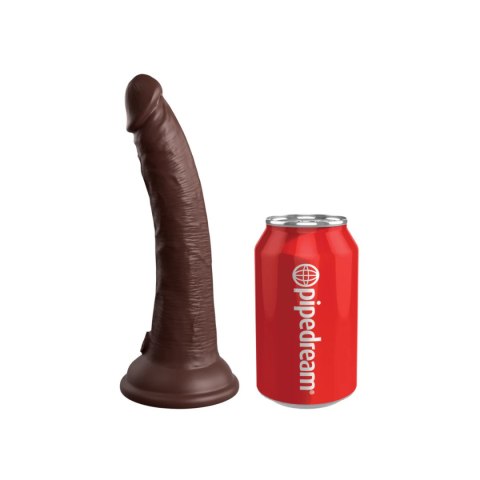 King Cock Elite 7" Dual Density Vibrating Silicone Cock w/ Remote
