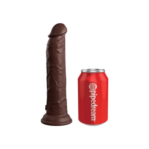 King Cock Elite 9" Dual Density Vibrating Silicone Cock w/ Remote