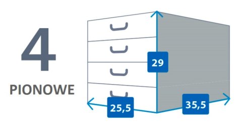 Pudełko kartonowe 4 szuflady pionowe ANIOŁKI KEMOWE Pudełko kartonowe 4 szuflady pionowe ANIOŁKI KEMOWE