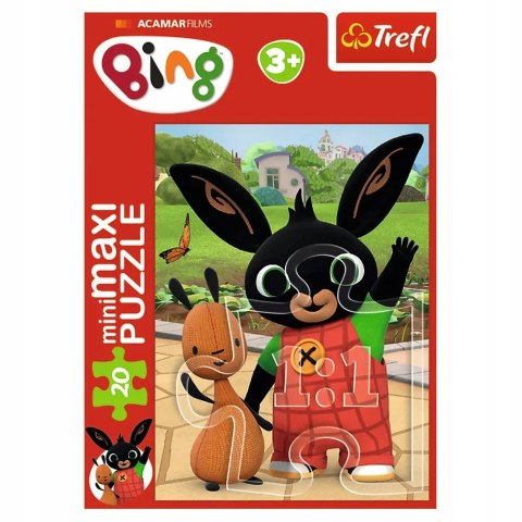 Puzzle 20 miniMAXI Bing 20 elementów przyjaciele binga 3+ Trefl 21128 Puzzle 20 miniMAXI Bing 20 elementów przyjaciele binga 3+ Trefl 21128