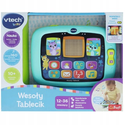 Tablet Wesoły tablecik litery cyfry interaktywny edukacyjny 61800 Vtech Tablet Wesoły tablecik litery cyfry interaktywny edukacyjny 61800 Vtech