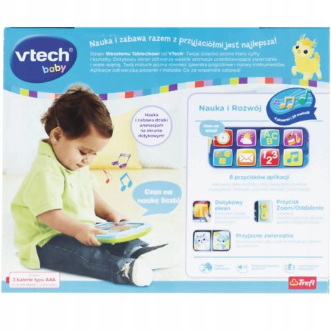 Tablet Wesoły tablecik litery cyfry interaktywny edukacyjny 61800 Vtech Tablet Wesoły tablecik litery cyfry interaktywny edukacyjny 61800 Vtech