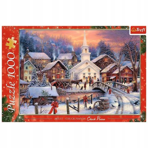Puzzle świąteczne Białe Święta 1000 elementów Trefl Boże Narodzenie 10602 Puzzle świąteczne Białe Święta 1000 elementów Trefl Boże Narodzenie 10602