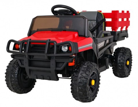 Autko Farmer Pick-up dla dzieci Czerwony + Pilot + Bagażnik + Łopatka + EVA + MP3 LED Autko Farmer Pick-up dla dzieci Czerwony + Pilot + Bagażnik + Łopatka + EVA + MP3 LED