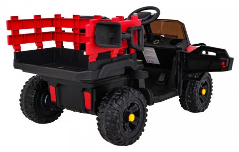 Autko Farmer Pick-up dla dzieci Czerwony + Pilot + Bagażnik + Łopatka + EVA + MP3 LED Autko Farmer Pick-up dla dzieci Czerwony + Pilot + Bagażnik + Łopatka + EVA + MP3 LED
