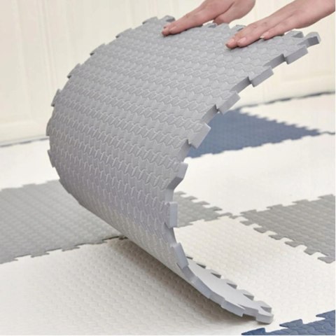 Gruba mata piankowa Eva duże puzzle piankowe XXL 120x120x 1cm 4szt EM1002BS Gruba mata piankowa Eva duże puzzle piankowe XXL 120x120x 1cm 4szt EM1002BS