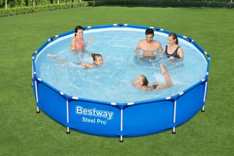 Basen Stelażowy Steel Pro 366x76 Okrągły BESTWAY do Ogrodu Basen Stelażowy Steel Pro 366x76 Okrągły BESTWAY do Ogrodu