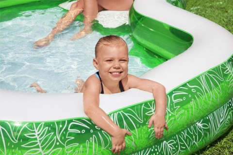 Basen ogrodowy dla dzieci 6+ Tropical Paradise 231x51 BESTWAY + Dmuchane siedzisko + Miejsce na napój Basen ogrodowy dla dzieci 6+ Tropical Paradise 231x51 BESTWAY + Dmuchane siedzisko + Miejsce na napój
