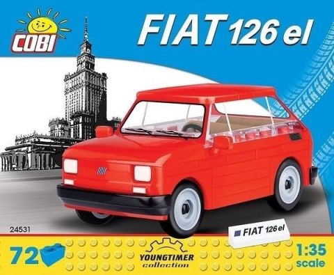 Cars Mały Fiat 126P 1994 - 1999 72 klocki Cars Mały Fiat 126P 1994 - 1999 72 klocki