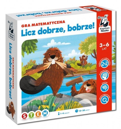 Gra edukacyjna "Licz dobrze bobrze!" dla dzieci 3-6 lat Matematyczno-logiczna rozrywka + Nauka liczenia Gra edukacyjna "Licz dobrze bobrze!" dla dzieci 3-6 lat Matematyczno-logiczna rozrywka + Nauka liczenia
