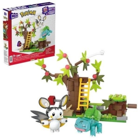 Mega Pokemon - Zaczarowany las Emolgi i Bulbasaura Mega Pokemon - Zaczarowany las Emolgi i Bulbasaura