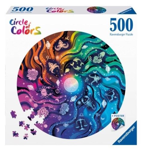 Puzzle 2D 500 Paleta kolorów. Astronomia Puzzle 2D 500 Paleta kolorów. Astronomia