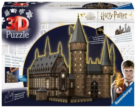 Puzzle 3D 540 Budynki nocą: Zamek Hogwarts Puzzle 3D 540 Budynki nocą: Zamek Hogwarts