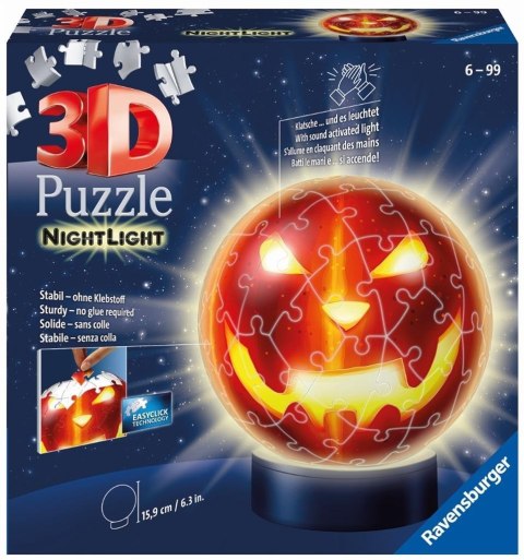 Puzzle 3D 72 Dynia świecąca w ciemności Puzzle 3D 72 Dynia świecąca w ciemności