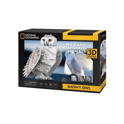 Puzzle 3D Śnieżna Sowa Puzzle 3D Śnieżna Sowa