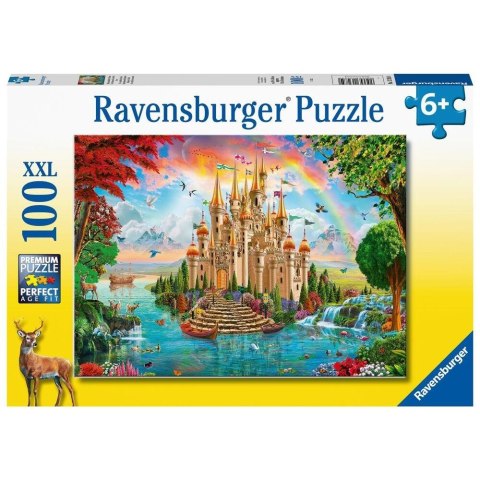 Puzzle XXL 100 Tęczowy zamek Puzzle XXL 100 Tęczowy zamek