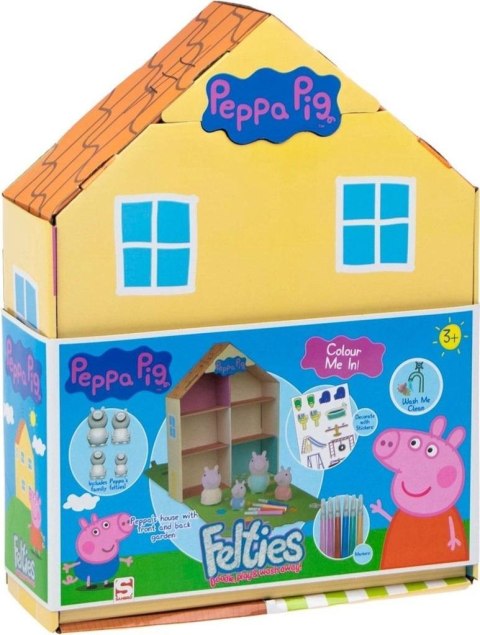 Świnka Peppa - filcowe figurki do kolorowania Świnka Peppa - filcowe figurki do kolorowania