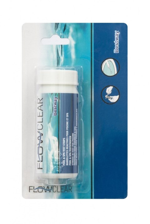 50 Pasków Testowych do wody basenowej BESTWAY pH + Chlor + Zasadowość