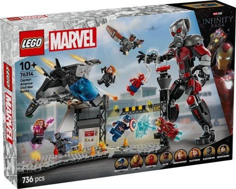 LEGO(R) SUPER HEROES 76314 Kapitan Ameryka: Wojna... LEGO(R) SUPER HEROES 76314 Kapitan Ameryka: Wojna...