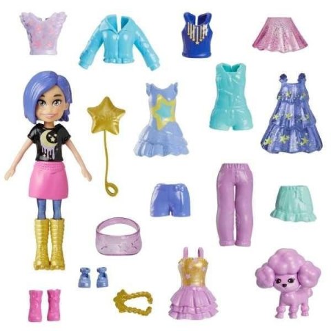 Polly Pocket Lalka + ubranka asortyment HKV93 Polly Pocket Lalka + ubranka asortyment HKV93
