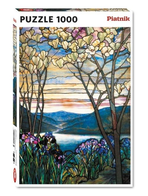 Puzzle - 1000 Tiffany, Magnolie i Irysy PIATNIK Puzzle - 1000 Tiffany, Magnolie i Irysy PIATNIK