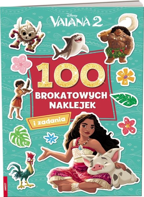 Vaiana 2. 100 brokatowych naklejek Vaiana 2. 100 brokatowych naklejek