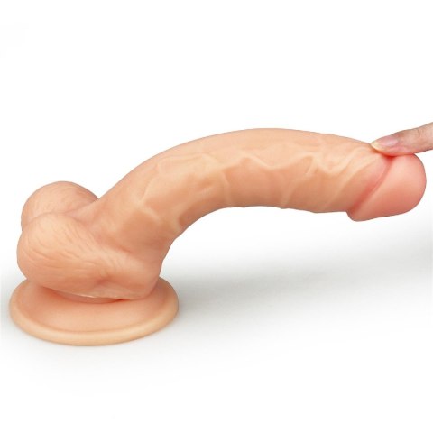 Giętki żyły penis gruby z przyssawką dildo 20 cm Giętki żyły penis gruby z przyssawką dildo 20 cm